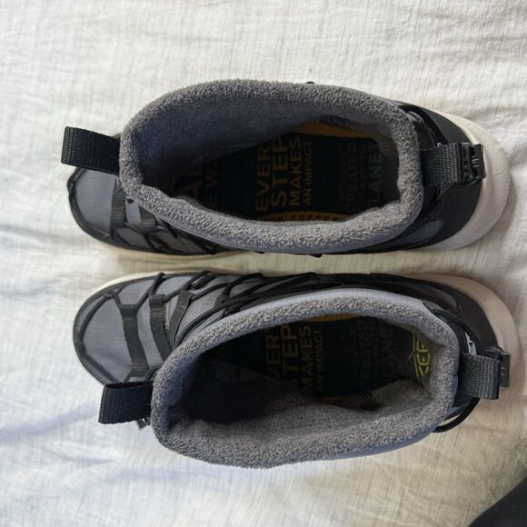 Keen Chukka Boots 1023554 Gray Black US Size 8 High Cut Sneakers Waterproof - Picture 7 of 15